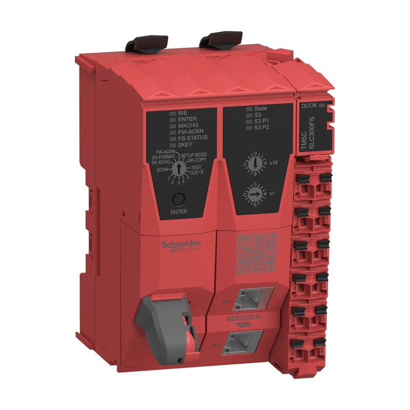 Controller System, Modicon TM5 Safety, Safe Logic CPU, SERCOS III Interface, 20 Nodes