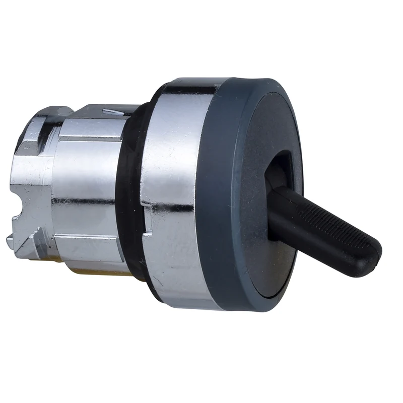 Head For Selector Switch, Harmony XB4, XB5, Black 22mm 2 Position Spring Return