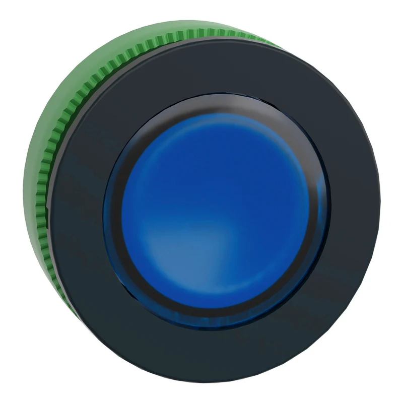 Head For Pilot Light, Harmony XB5, Blue, 30mm, Universal LED, Plain Lens