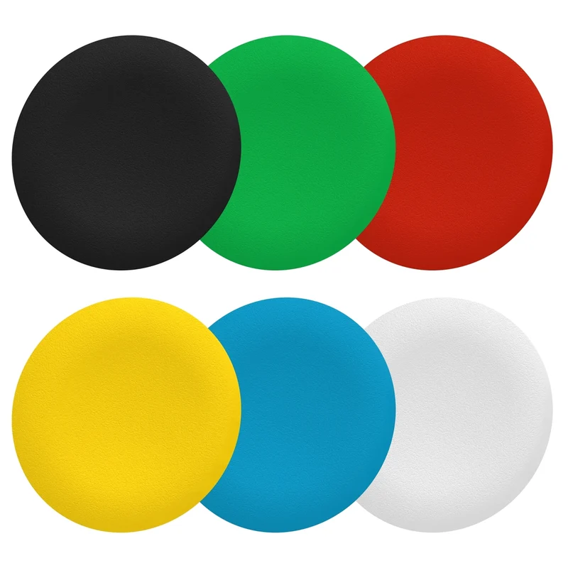 Push Button Cap, Harmony XB5, Harmony XB4, Set Of 6 Colors Plain Cap For Flush Mounted Push Button