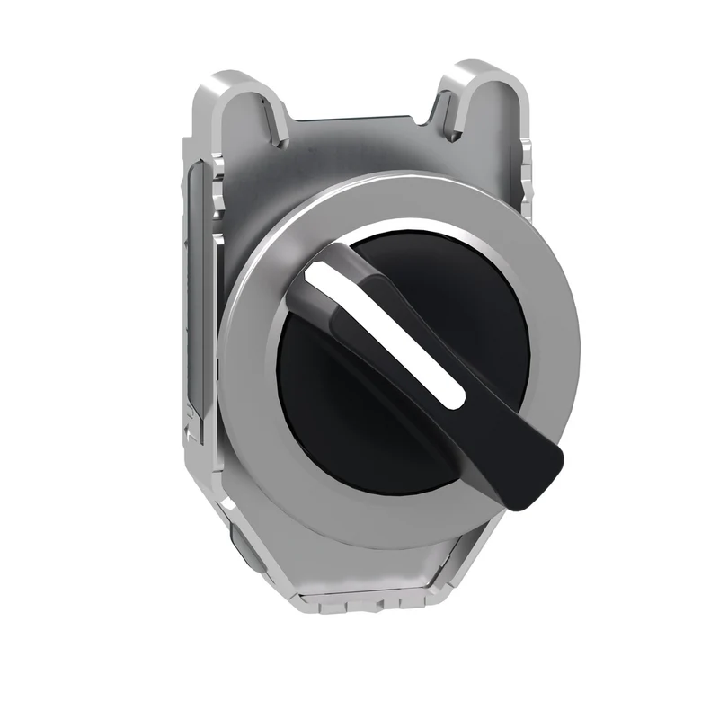 Head For Selector Switch, Harmony XB4, Flush Mounted Black 2 Position Return Right To Left