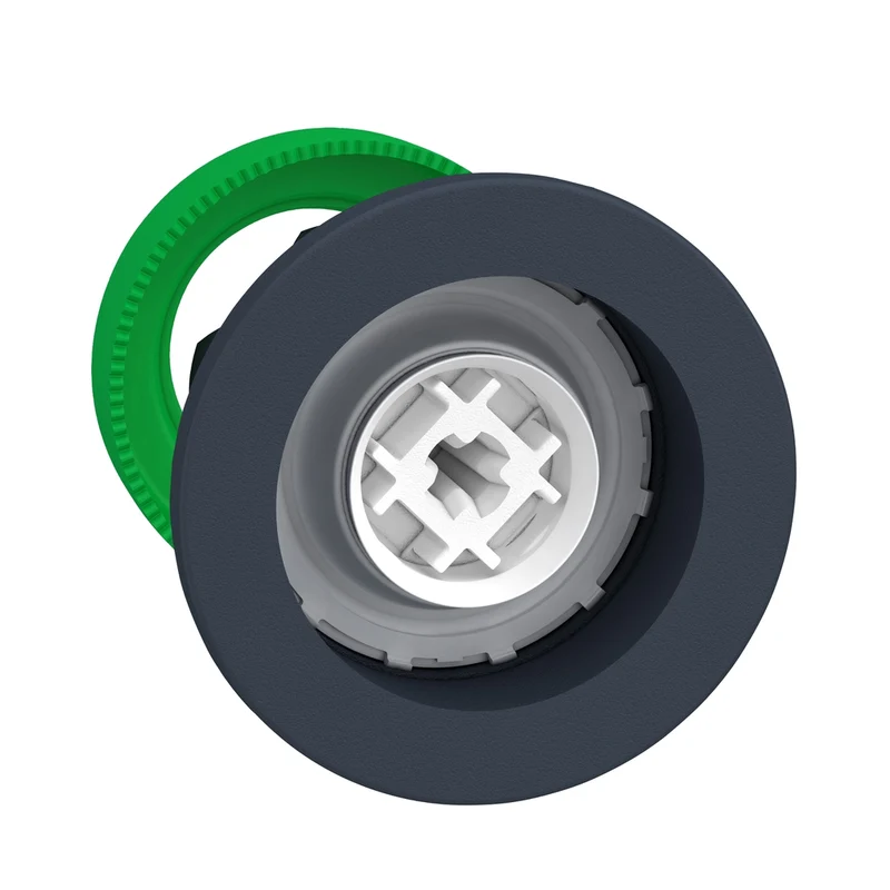 Flush Mounted Push Button Head, Harmony XB5, Plastic, Without Cap, 30mm, Spring Return