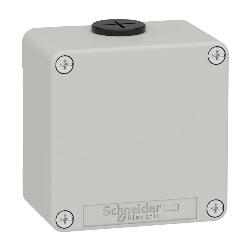 Die Cast Empty Control Station, Harmony XAP, XB2 SL, Zinc Alloy, Grey, M20, Undrilled, 80x80x51,5mm, UL CULus