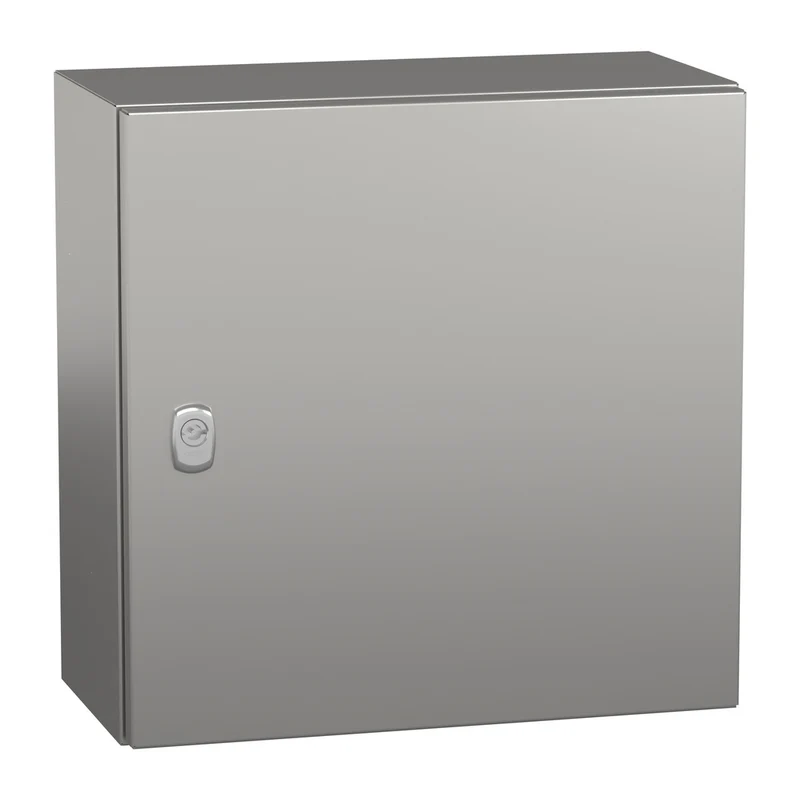 Wall Mounted Enclosure, PanelSeT S3X, Stainless Steel 304L, Plain Door, 400x400x200mm, IP66