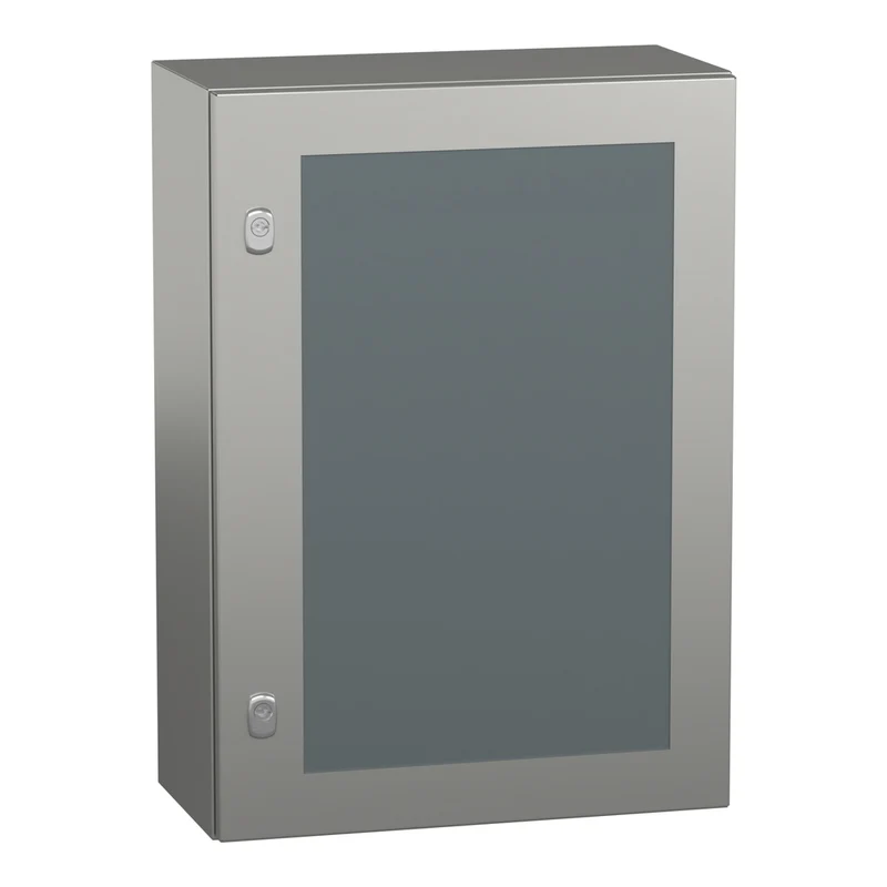 Wall Mounted Enclosure, PanelSeT S3X, Stainless Steel 304L, Glazed Door, 700x500x250mm, IP66