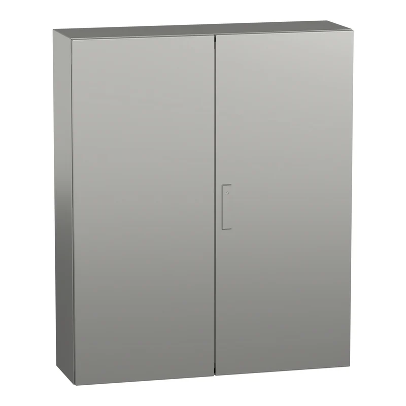 Wall Mounted Enclosure, PanelSeT S3X, Stainless Steel 316L,Double Plain Door, 1200x1000x300mm, IP55