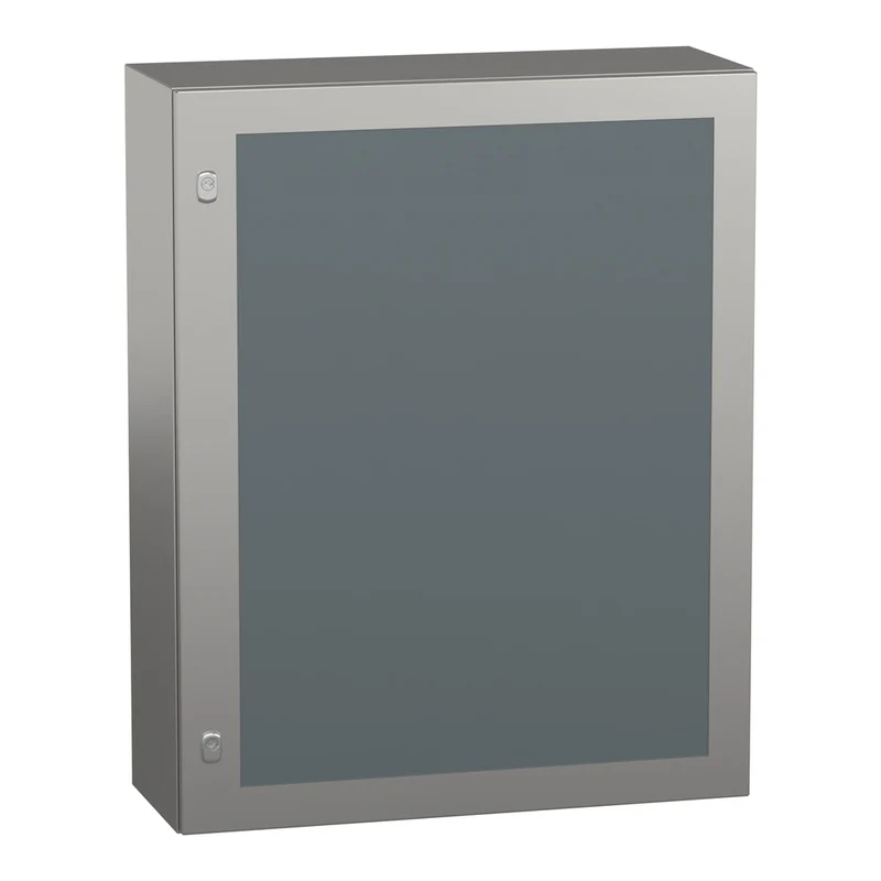 Wall Mounted Enclosure, PanelSeT S3X, Stainless Steel 304L, Glazed Door, 1000x800x300mm, IP66