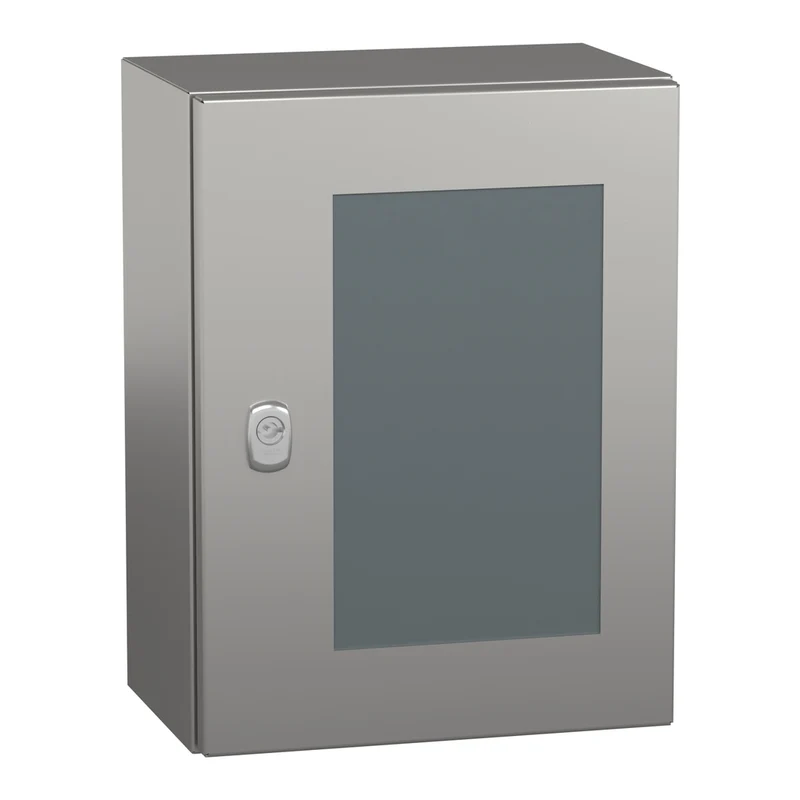 Wall Mounted Enclosure, PanelSeT S3X, Stainless Steel 304L, Glazed Door, 400x300x200mm, IP66