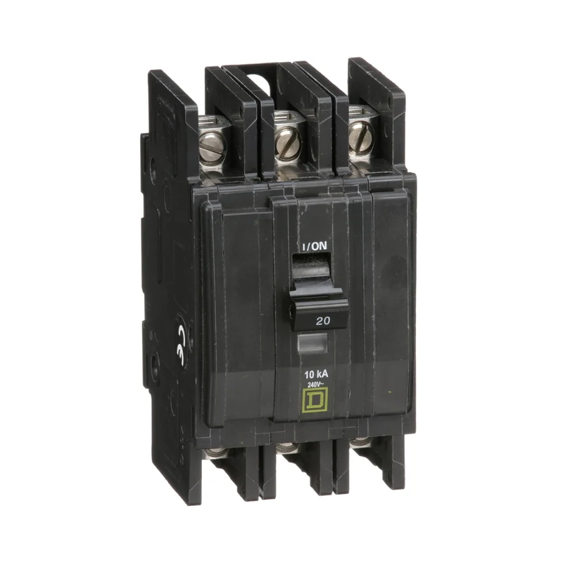 Mini Circuit Breaker, QOU, 20A, 3 Pole, 240VAC, 10kA