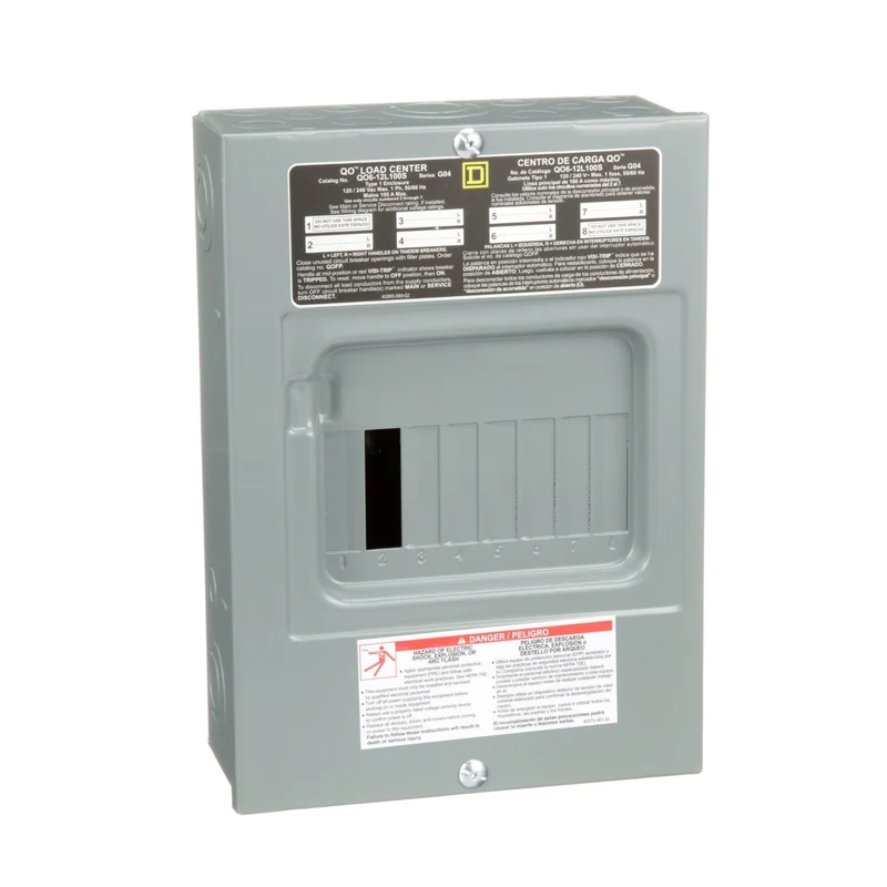 PANEL 6/12C 100A 1PH 3W 120/240V MAIN LUGS NEMA-1 SURFACE