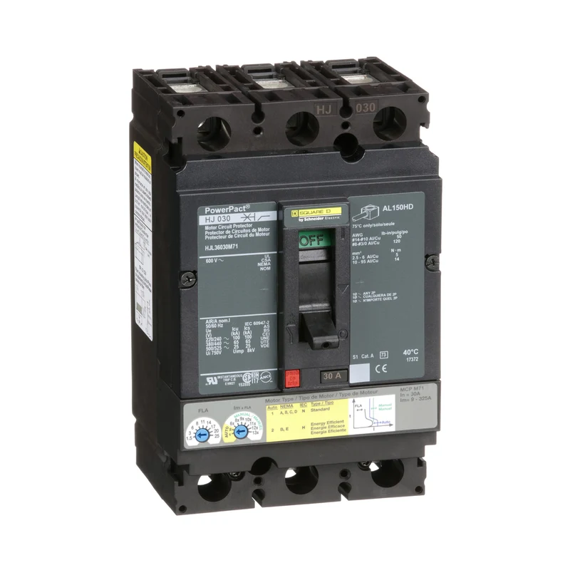 BREAKER 30A 3P 600VAC H-FRAME 25KA 1.5-25A MOTOR
