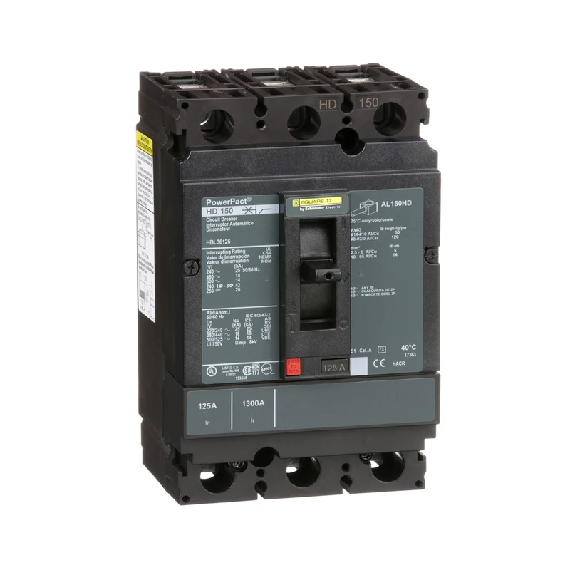 BREAKER MOLDED CASE 125A 3P 600V