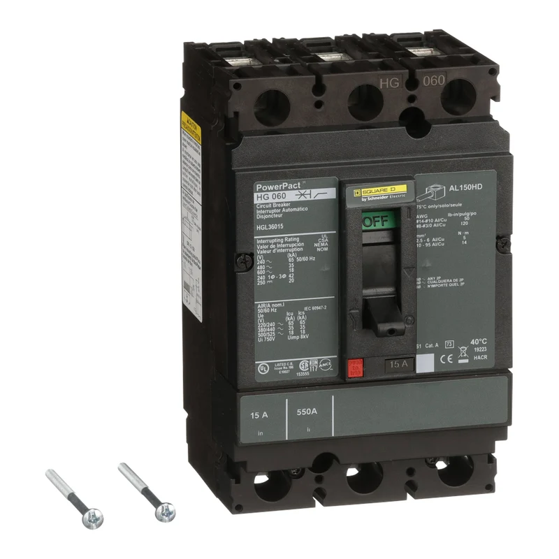 BREAKER MOLDED CASE 15A 3P 600V