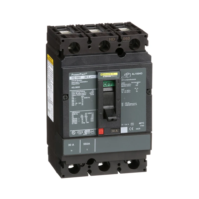 BREAKER MOLDED CASE 30A 3P 600V