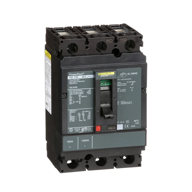 BREAKER MOLDED CASE 100A 3P 600V