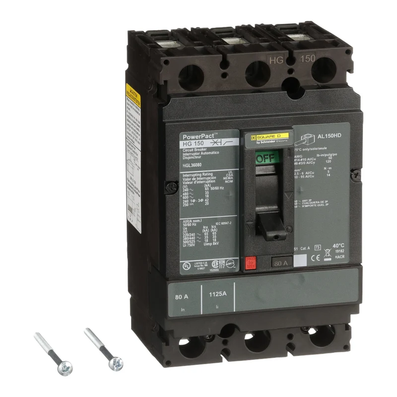 BREAKER MOLDED CASE 80A 3P 600V