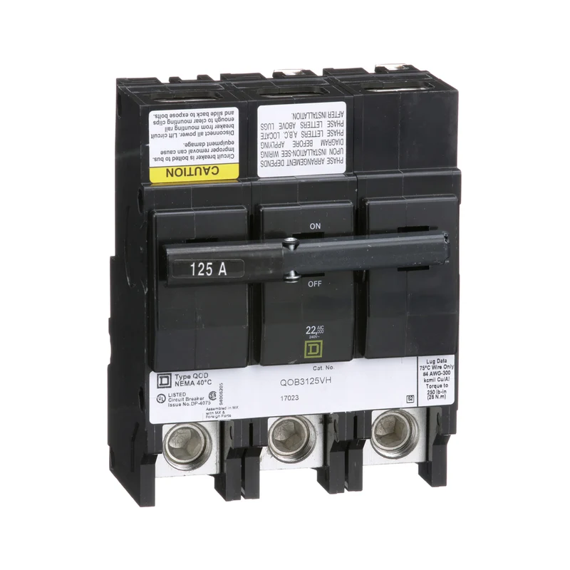 BREAKER QO 125A 3P 240VAC BOLT-ON HIGH INTERR. CAPACITY