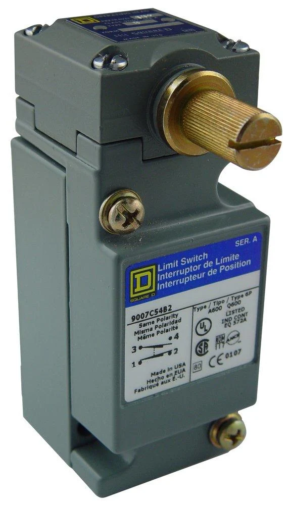 LIMIT SWITCH 1-NO 1-NC PRETRAVEL SPRING RETURN