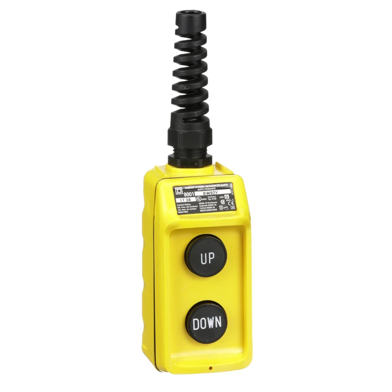 PUSHBUTTON 2-UNIT PENDANT UP-DOWN STATION YELLOW