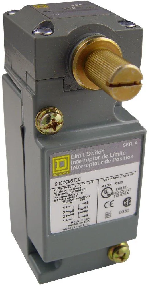 LIMIT SWITCH 2-NO 2-NC PRETRAVEL SPRING RETURN NEUTR POS
