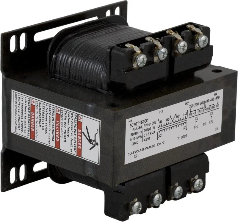 CONTROL TRANSFORMER 150VA 600V-120/240V OPEN TYPE