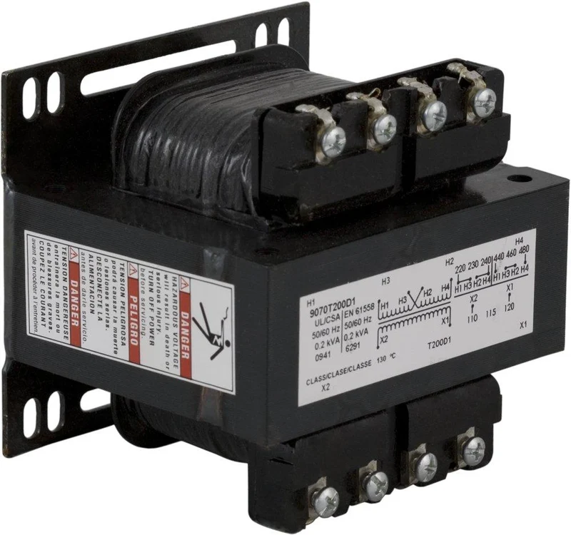 CONTROL TRANSFORMER 200VA 600V-120V OPEN TYPE