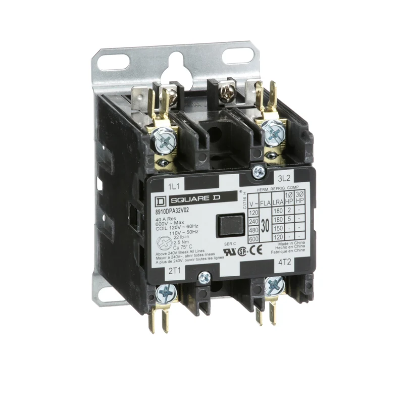 CONTACTOR 2P 30A 600VAC 2-NO CONTACT 120VAC COIL OPEN