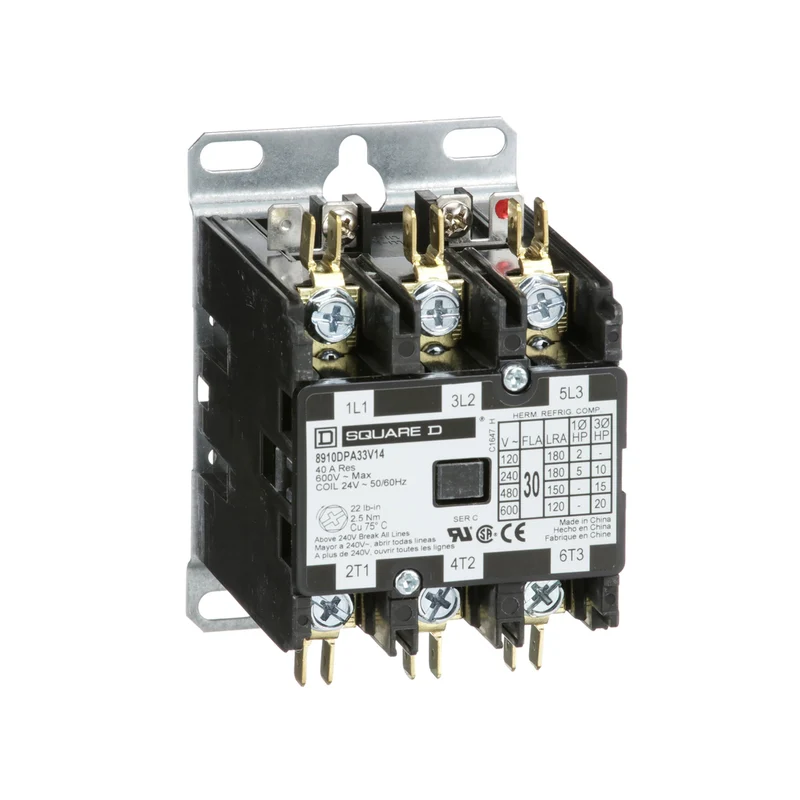 CONTACTOR 3P 30A 600VAC 3NO CONTACT 24VAC COIL OPEN