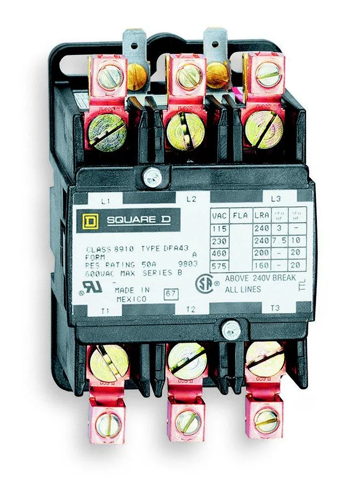 CONTACTOR 3P 40A 600VAC 3-NO CONTACT 24VAC COIL OPEN