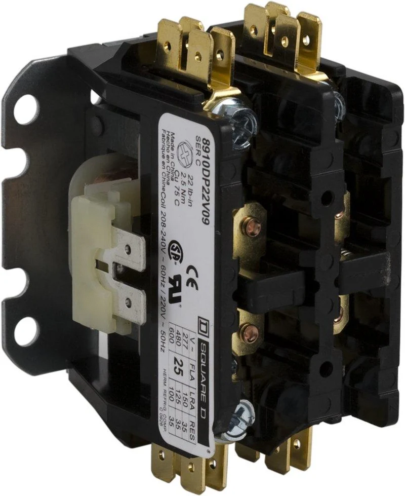 CONTACTOR 2P 40A 600VAC 2-NO CONTACT 120VAC COIL OPEN