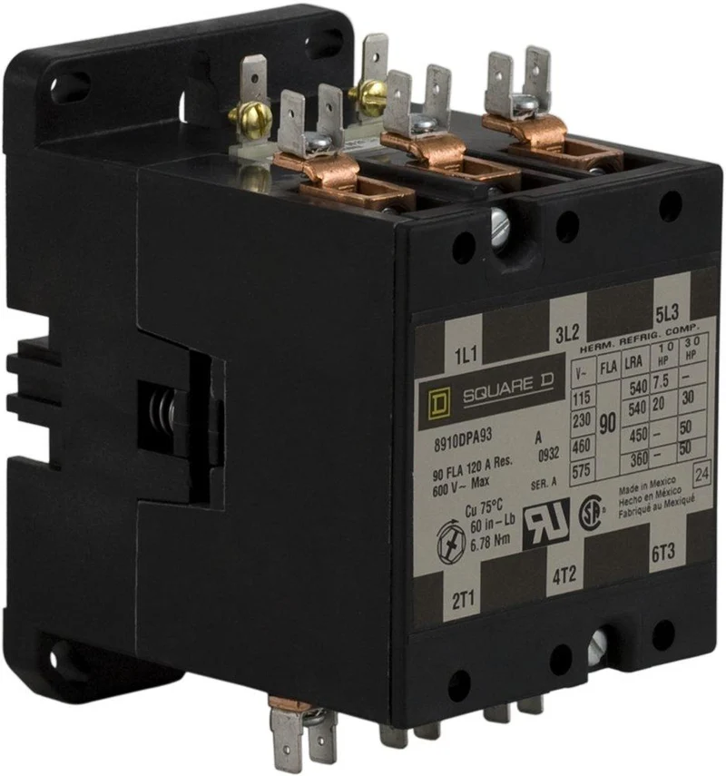 CONTACTOR 3P 90A 600VAC 3-NO CONTACT 120VAC COIL OPEN