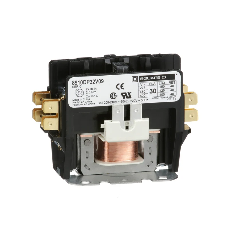 CONTACTOR 2P 30A 600VAC 2-NO CONTACT 208-240VAC COIL