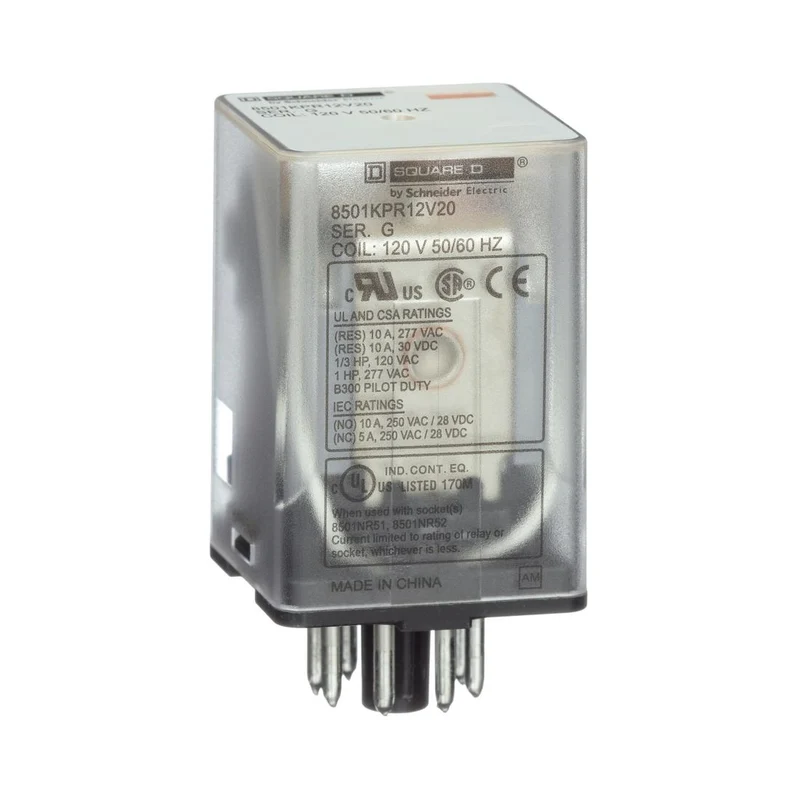 RELAY PLUG-IN 10A 240V 2 C/O CONTACT 240VAC COIL
