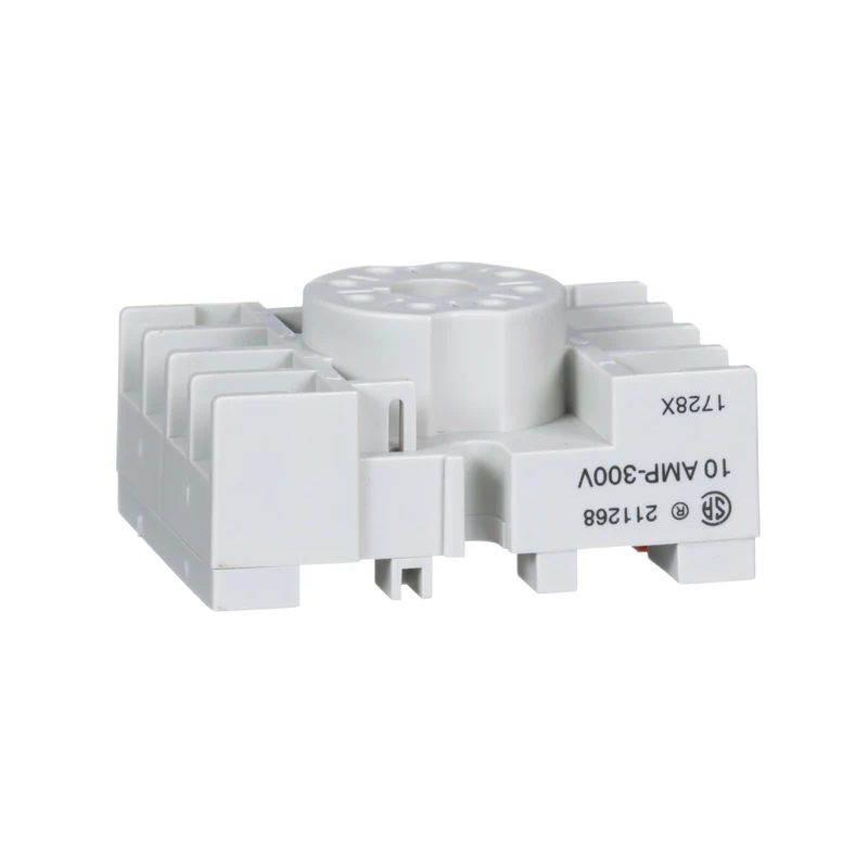 SOCKET SNAP MOUNT 10A 300V 8-PIN TUBULAR SCREW TERM