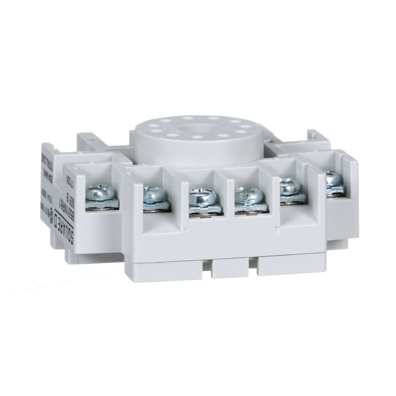SOCKET SNAP MOUNT 10A 300V 8-PIN TUBULAR SCREW TERM