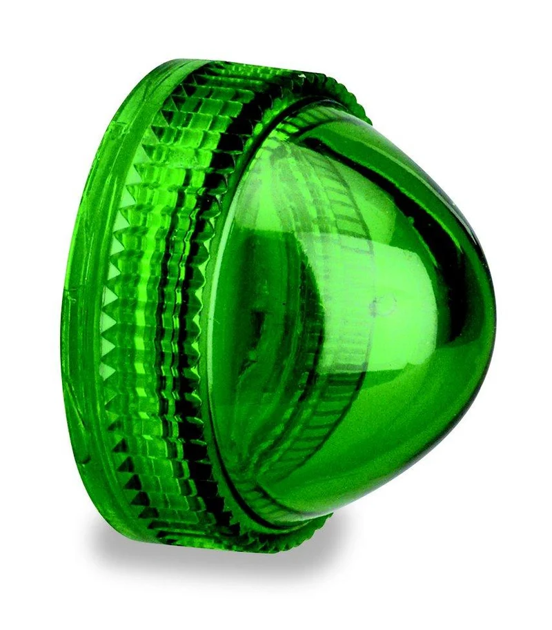 LENS PLASTIC DOME 30MM FOR PILOT LIGHT GREEN