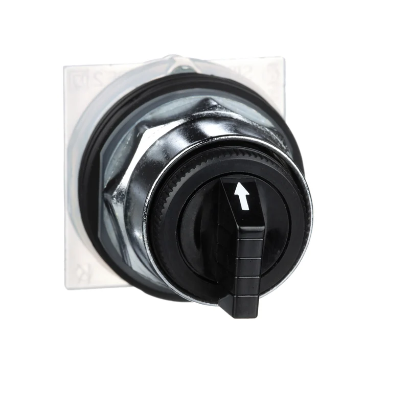 SWITCH SELECTOR 3-POS 30MM NON ILLUM. NO CONT BLOCK BLACK