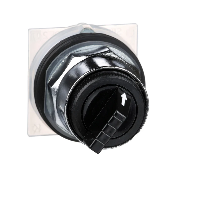 SWITCH SELECTOR 2-POS 30MM NON ILLUM. NO CONT BLOCK BLACK