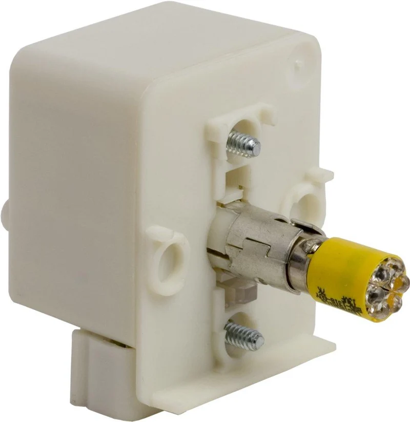 PUSHBUTTON 30MM LIGHT MODULE 120VAC/VDC LED YELLOW