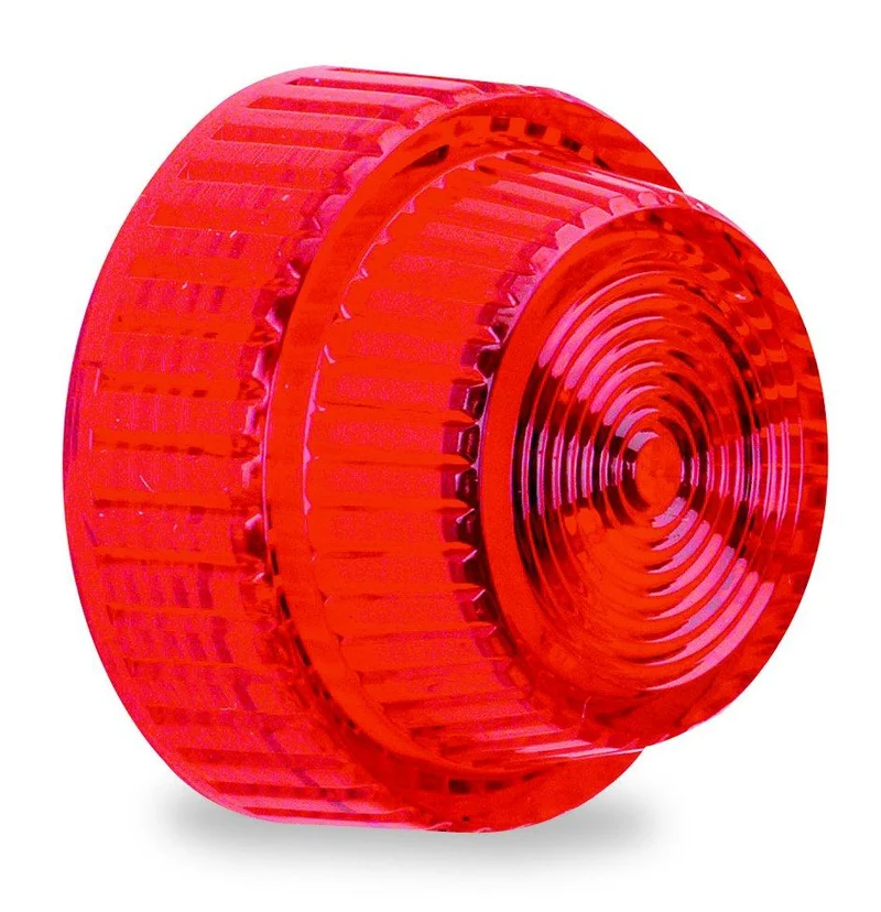 LENS 30MM PLASTIC FRESNEL FOR PILOT LIGHT RED