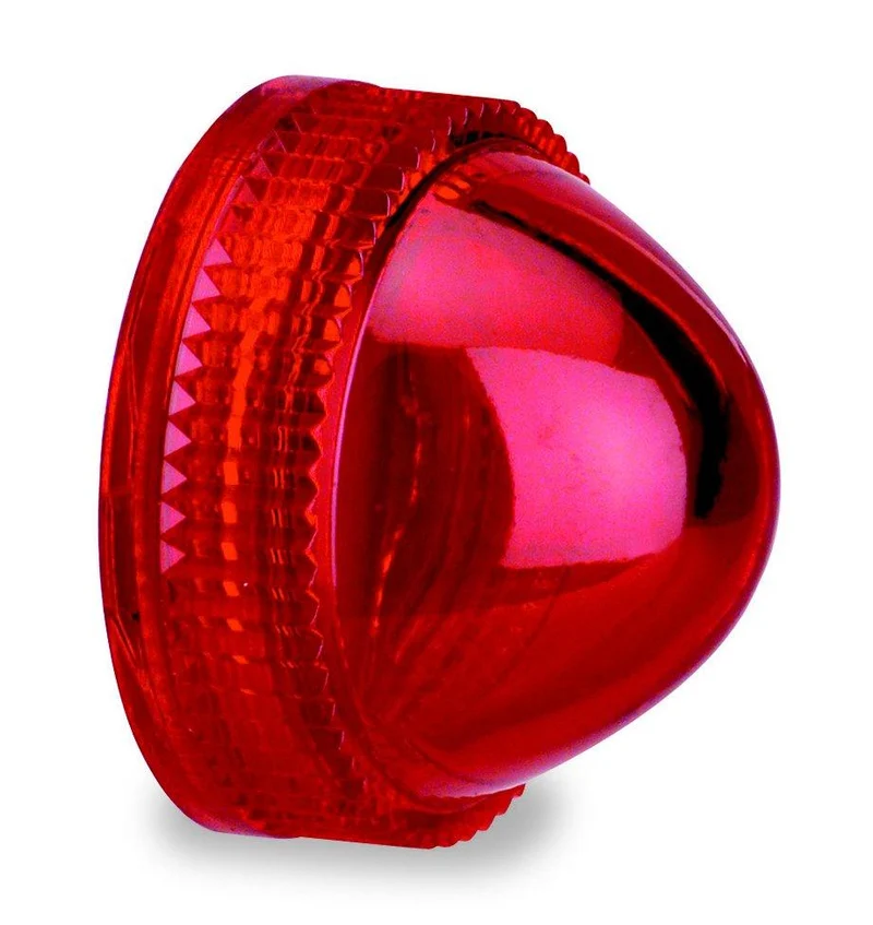 LENS 30MM DOME PLASTIC FOR PILOT LIGHT RED