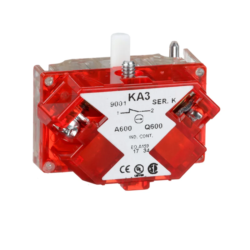 CONTACT BLOCK 1-NC FOR 30MM PUSHBUTTON COVER RED