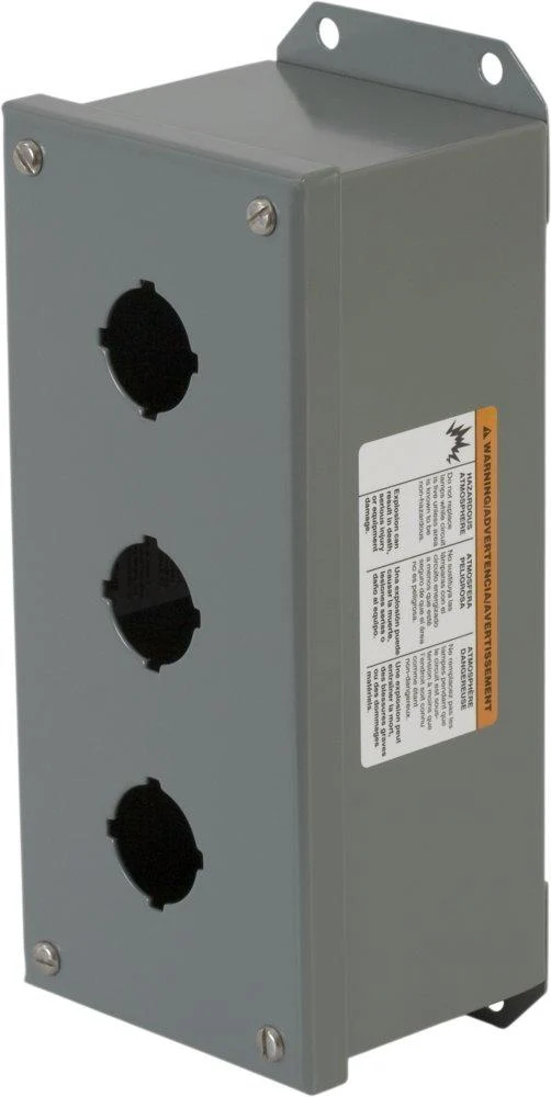 ENCLOSURE 3-HOLE 30MM SURFACE NEMA 1 3 4 & 13 STEEL