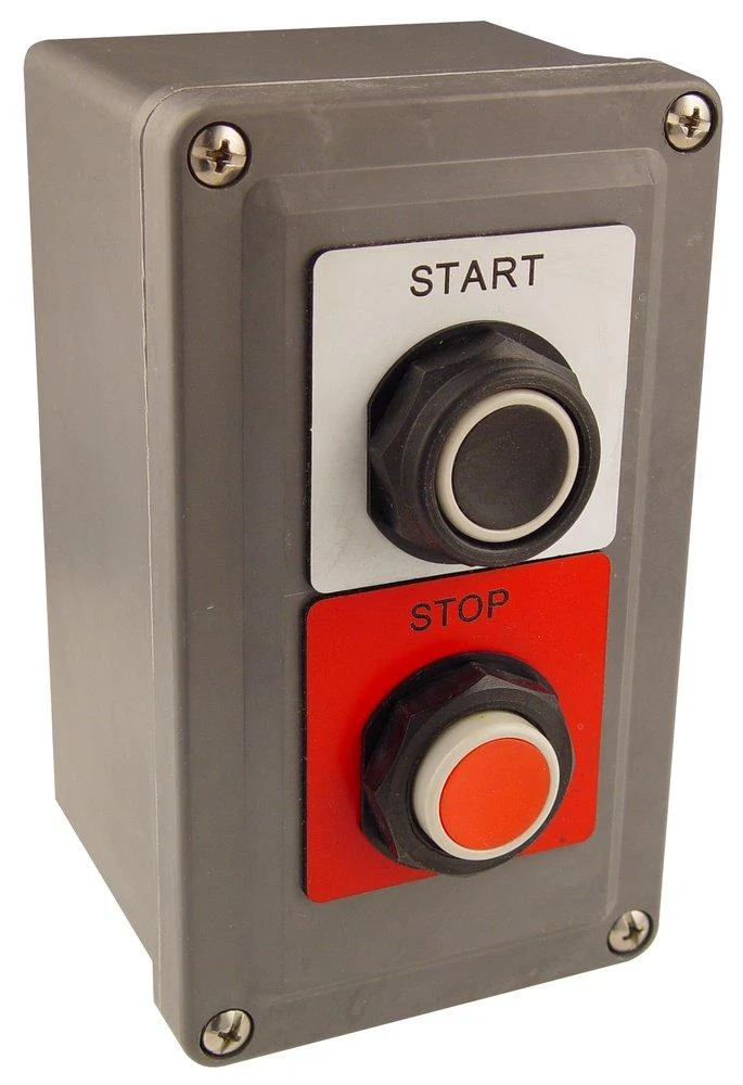 STATION PUSHBUTTON 2-HOLE 30MM START-STOP ASSEMBLED