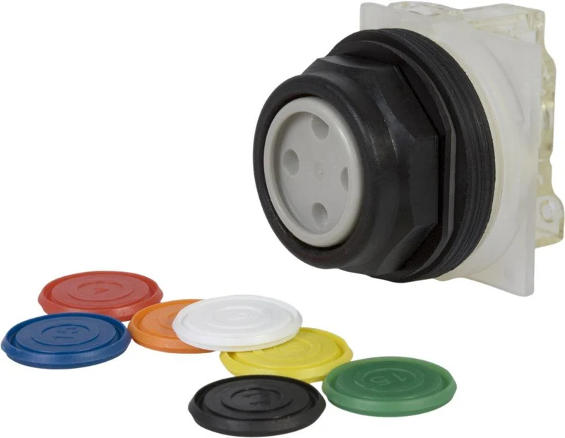 PUSHBUTTON 30MM NON ILLUMINATED 1-NO 1-NC CONT 7-COLORS