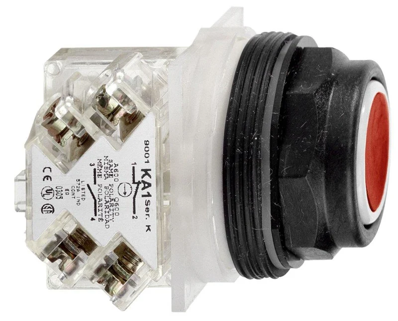 PUSHBUTTON 30MM NON ILLUMINATED FULL GUARD 7-COLORS