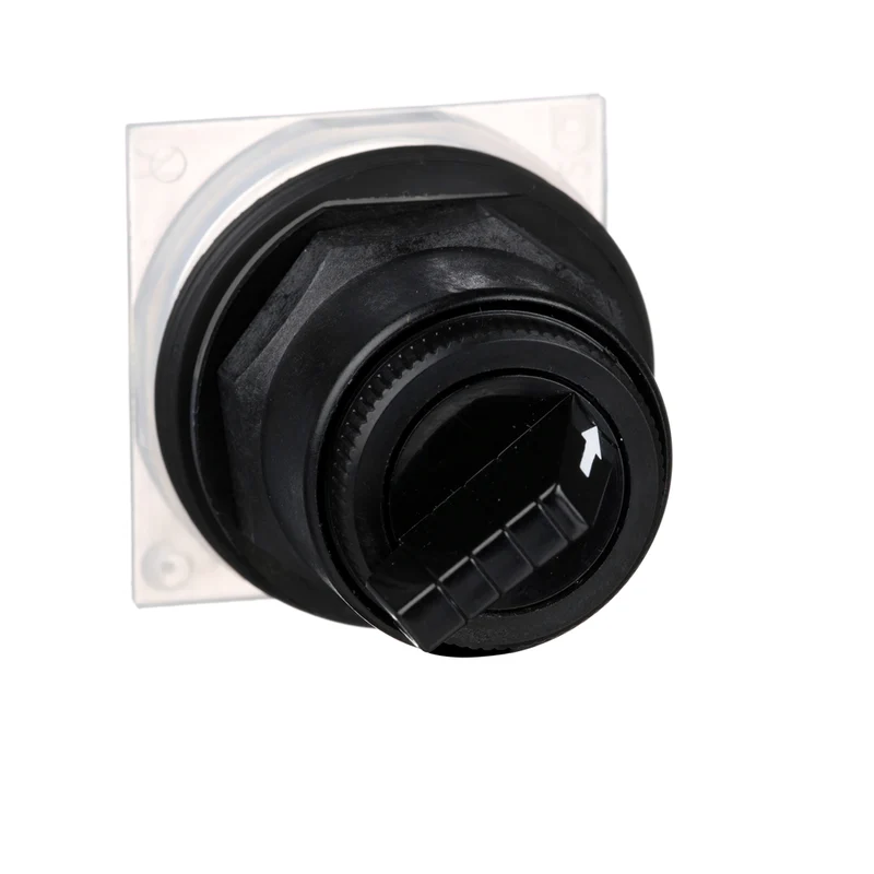 SWITCH SELECTOR 2-POS 30MM NON ILLUM. NO CONT BLOCK BLACK