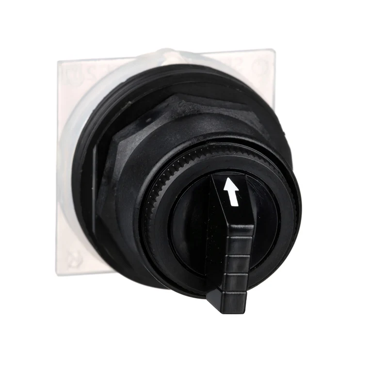 SWITCH SELECTOR 3-POS 30MM NON ILLUM. LESS CONT BLOCK BLK