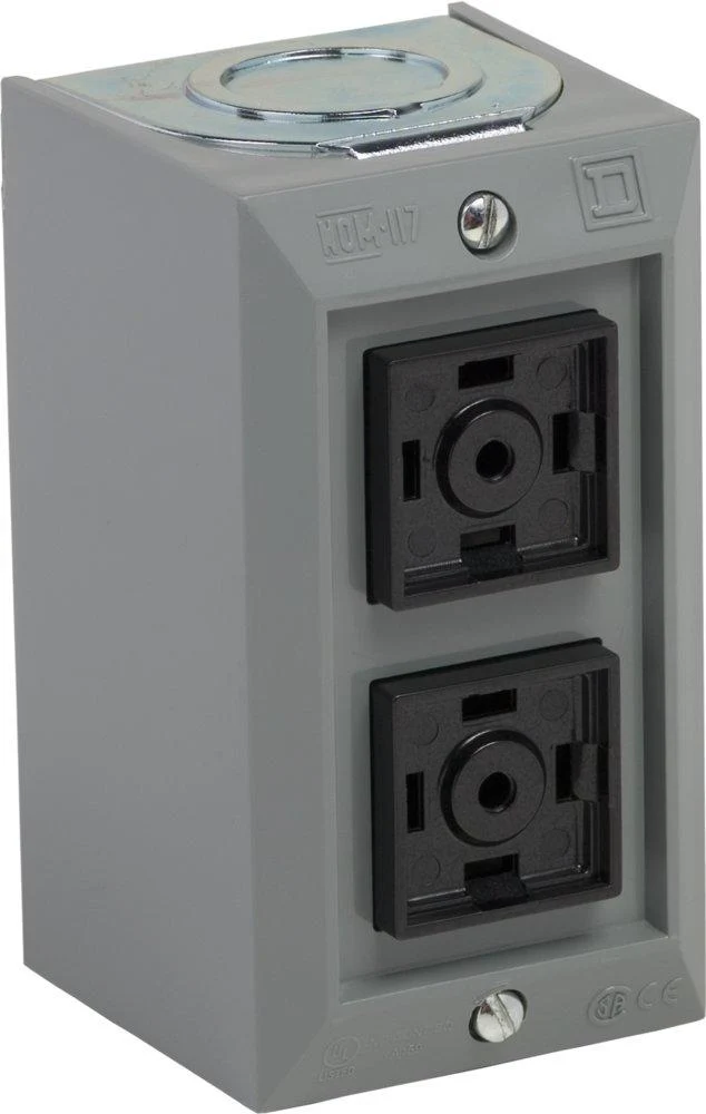 PUSHBUTTON 2-UNIT (LESS LEGEND INSERT) STATION NEMA-1