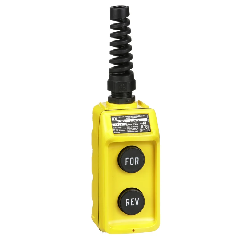 PUSHBUTTON 3-UNIT PENDANT UP-DOWN STATION YELLOW